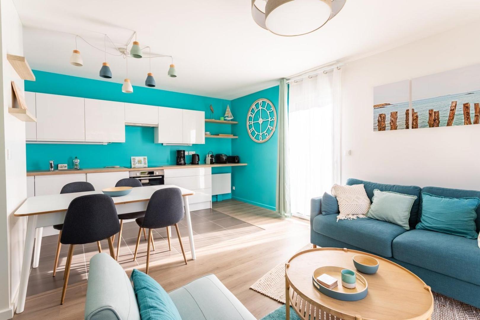 Le Celadon - Joli T3 Moderne - 2 Chambres Avec Cancale Luaran gambar